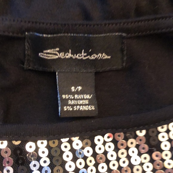 🪩✨Black & Silver Sequin Tanktop - Picture 4 of 8